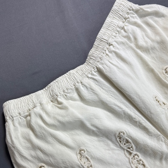 Anthropologie Elevenses Filigree Ivory Lace Shorts Size M - Picture 7 of 11